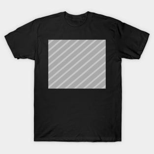 Diagonal lines - gray. T-Shirt